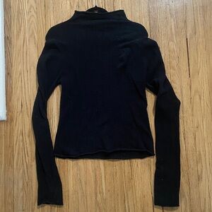 Wilfred Knit Black Women's Mock Neck Top
